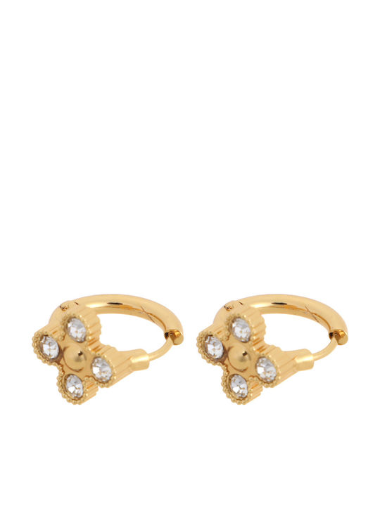 Ardika Earrings Hoops made of Steel Gold Plated