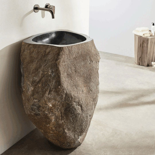 Fossil Vero Riverstone Deasupra Blatului Chiuvetă Porțelan 40x40x85cm Fossil Vero Riverstone