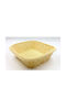 Decorative Basket Rattan Beige 24x24cm