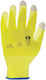 Touch Gloves for Work Yellow Polyurethane/Polyester 1pcs