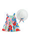 Rochie Fete Fără Mâneci Multicoloră Margarete Multicolore