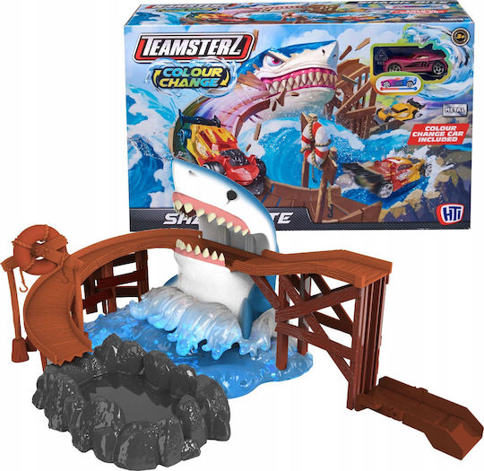 Car Track Shark Colour Change Shark Bite + 1 Color Changing Car Teamsterz 1417316 P4