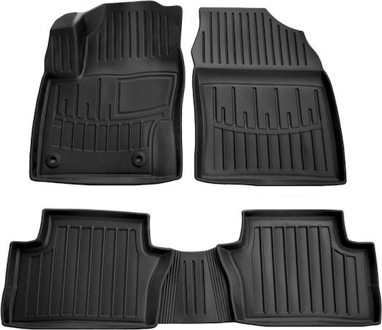 Race Axion Set of Front and Rear Mats 5pcs Tray Type for Toyota C-HR Black