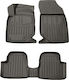 Race Axion Set of Front and Rear Mats 5pcs Tray Type for Opel Corsa / Mokka Citroen DS3 2008 Black