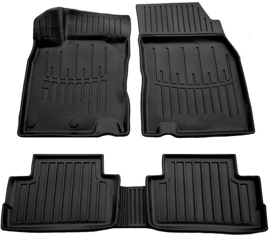 Race Axion Set of Front and Rear Mats 5pcs Tray Type for Nissan Qashqai 2014-2021 Black