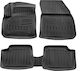Race Axion Set of Front and Rear Mats 5pcs Tray Type for Peugeot e-208 Black