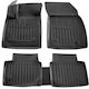 Race Axion Set of Front and Rear Mats 5pcs Tray Type for Ford Focus 2018 Black