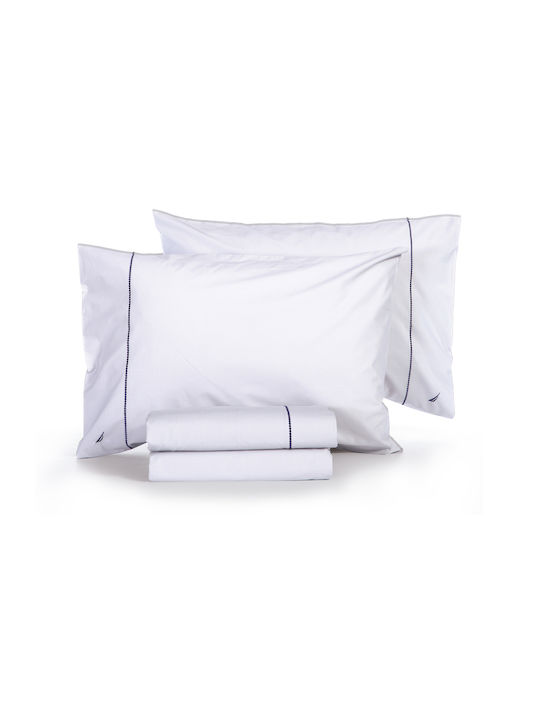 Nef-Nef Homeware Nautica Wave Solid Σετ Σεντόνι...
