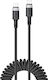 Acefast Braided USB 2.0 Cable USB-C male - USB-C 60W Μαύρο 1.2m C14-03