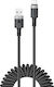 Acefast Braided USB 2.0 Cable USB-C male - USB-A 18W Μαύρο 1.2m C14-04