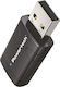 Powertech PT-1387 USB Netzwerkadapter mit Drahtloser Verbindung Wi-Fi 900Mbps