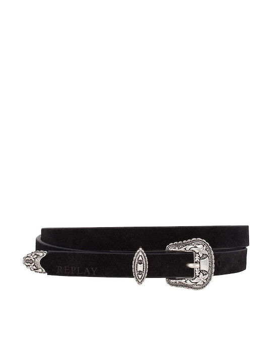 Leather Women's Belt Black