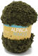Alpaka-Bouclé-Garn 50g Grün Khaki