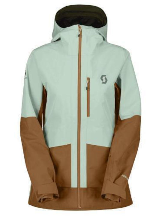 Scott Women's Gore-Tex Ski & Snowboard Jacket Green 411125SCT_GRN_BRN