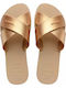 Slides Aqua Metallic În Culoare Aurie
