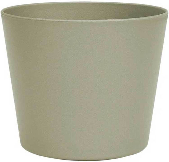 Leni Design Γλάστρα Πλαστική Khaki 24x24εκ.