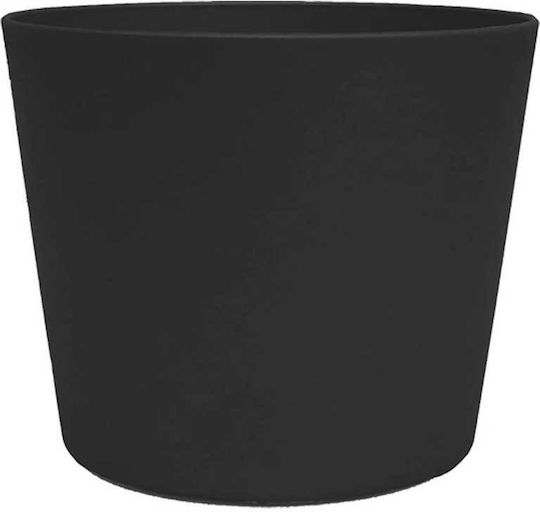 Leni Design Pot Plastic Black 16.5x16.5cm.
