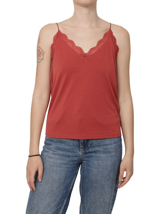 Women's Lingerie Top with Lace Marsala
