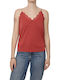 Women's Lingerie Top with Lace Marsala