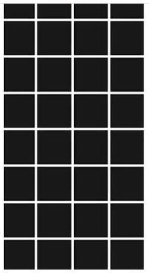 3D Wall Panel Foam Self-Adhesive Black 30x60cm