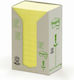 Post-it Notizzettel im Würfel 100 Blätter Gelb 3.8x5.1Stück Set 24Stück