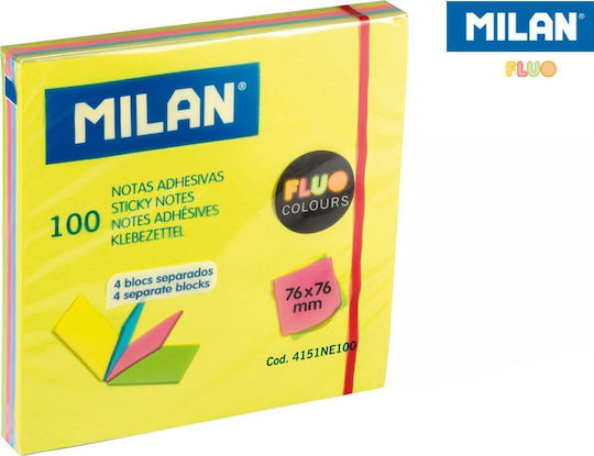 Milan Autocolante Hârtii de Notițe în Cub 7.6x7.6buc
