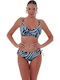 Topuri De Bikini Sutien Cupe E Animal Print Ciel