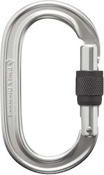 Black Diamond Karabiner Oval Keylock Schraubverschluss Poliert Poliert