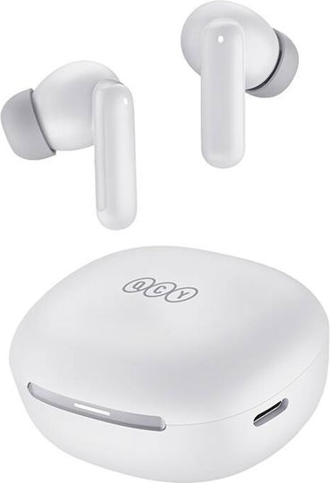 QCY MeloBuds HT16 Bluetooth Handsfree Earphones with Sweat Resistance and Charging Case White
