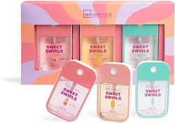 IDC Institute Sweet Swirls Set De Parfumuri Pentru Femei Cu Loțiune De Corp 3 Bucăți