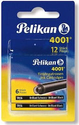 Pelikan 4001 12 Пълнители за химикалки Черни