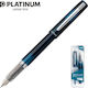 Platinum Prefounte Writing Pen Medium 0.8mm Blue made of Plastic with Red Ink