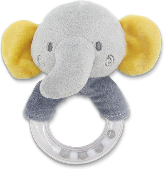 Κουδουνίστρα Δαχτυλίδι Ελεφαντάκι Lorelli Rattle Ring Elephant Grey Natural