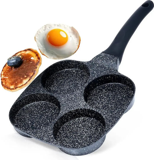 Vilde Black Line Pfanne für Pfannkuchen aus Aluminium mit Innenbeschichtung aus Stein