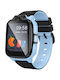 Hoco Kids Digital Watch with GPS and Rubber/Plastic Strap Blue