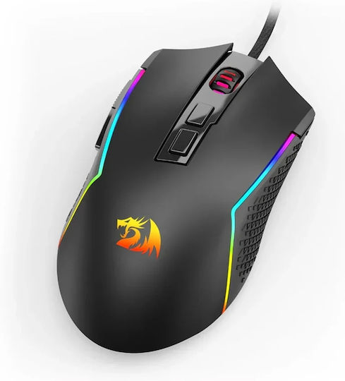 Redragon M613 RGB Trident Lite Gaming Ποντίκι 8000 DPI Μαύρο