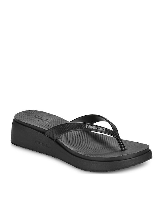 Havaianas High Platform Πλατφόρμες Μαύρες