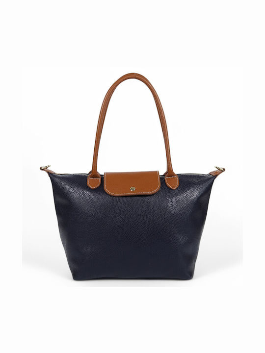 Passaggio Leather Damen-Tote aus Leder Blau