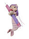 Handmade Scented Candle Girl Plush Mermaid Pink