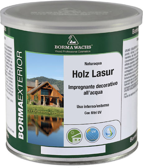 Borma Wachs Naturaqua Holz Lasur Wasser Grün 375ml