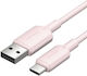 Vention Cablu USB 2.0 USB-C Masculin - USB-A 60W Roz 2m CTQPH