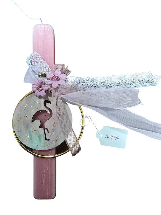 Handmade Easter Scented Candle Ll25299 Flamingo Ring Pink Candle