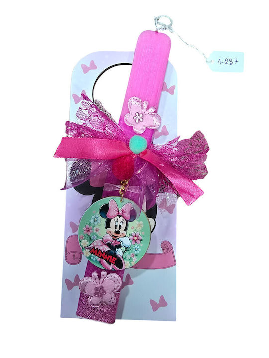 Handgemachte Osterduftkerze Ll25237 Minnie Pinke Schleife Schlüsselanhänger