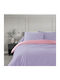 To megalo pazari Set Cearșafuri Single 160x260cm. Salmon Lilac 3buc