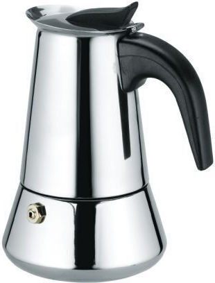 Elekom Stovetop Espresso Pot 9 Cups Inox Silver