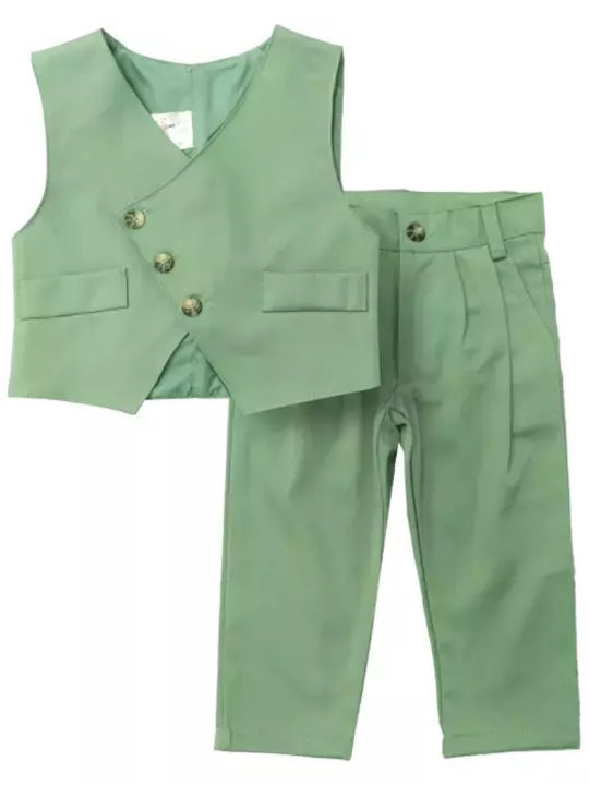 Kinder-Set mit Hose Sommer 2Stück Khaki