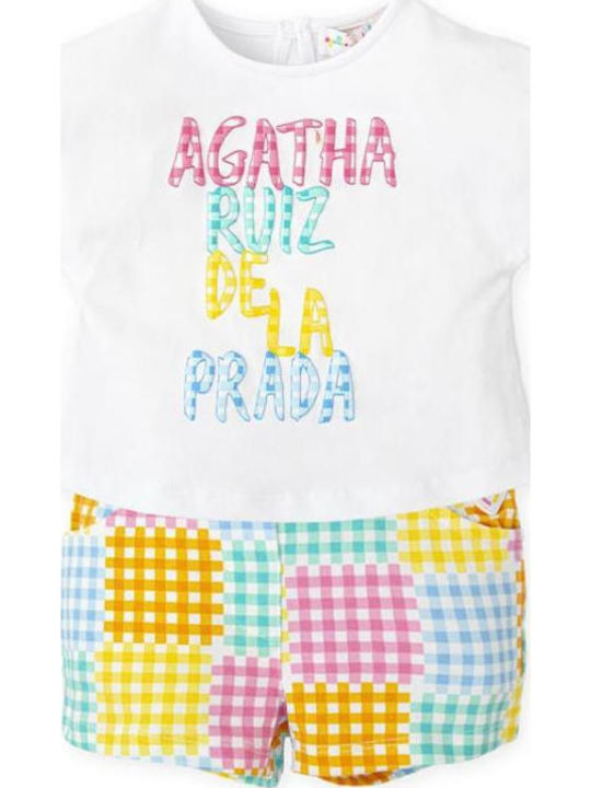 Kinder-Set mit Shorts Sommer 2Stück Optical White
