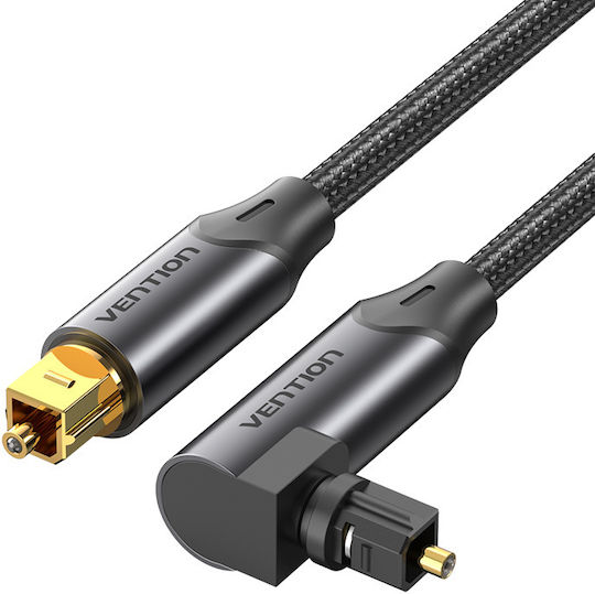 Vention Audio Optical Cable 90-Degree Aluminium 10.0m Black Bkdbl