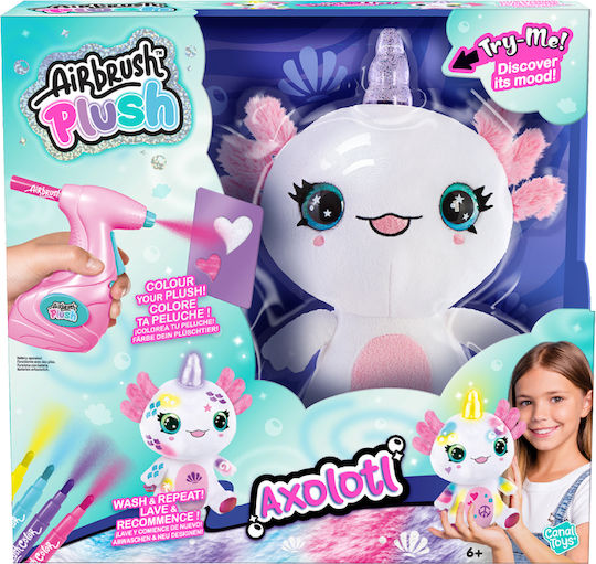 Canal Toys Airbrush Plush Axolotlcorn Light Up Ctair049