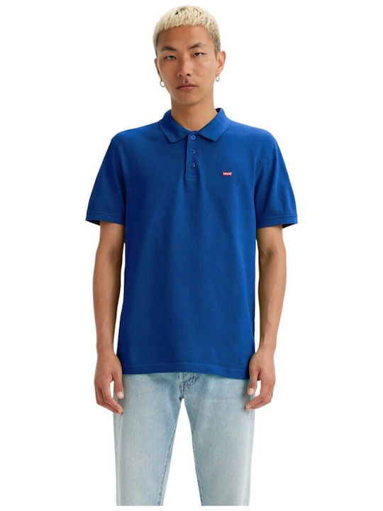 Housemark Polo Tricou Cu Mânecă Scurtă Albastru Rouă